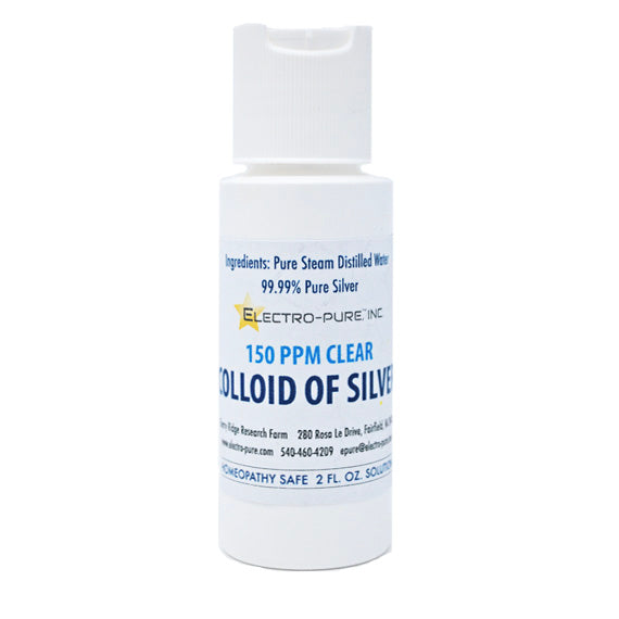 Colloidal Silver 150ppm 4oz flip top